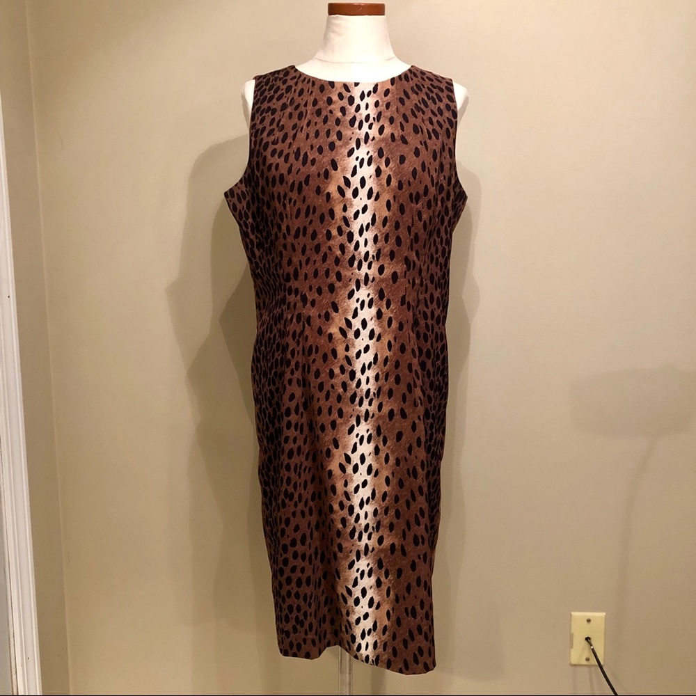 Michael Kors Leppard Print Dress Size 12